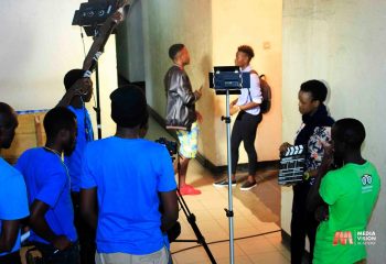 Media Vision students on set